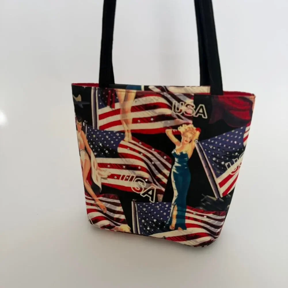 Americana core pinup girl purse